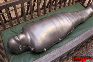 Encased Boy Porn - PupJake gets encased in Bind's sarcophagus | MetalbondNYC.com